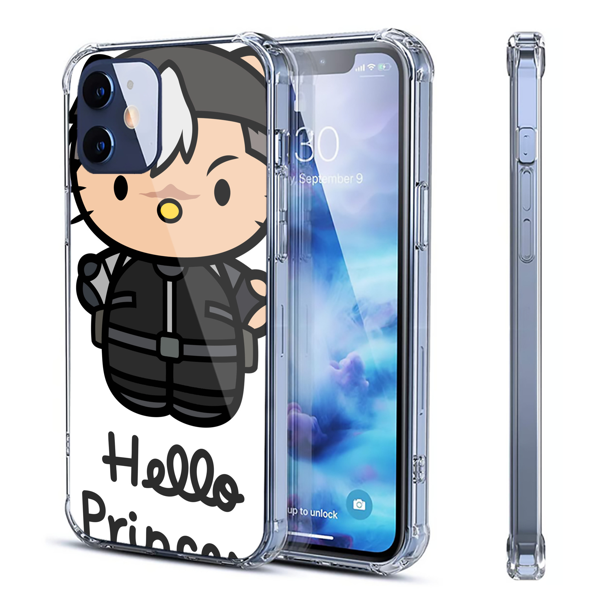 （画像用） Hello Kitty ハローキティ 【iPhone 12シリーズ対応】透明スマホケース（クリアソフトケース）
